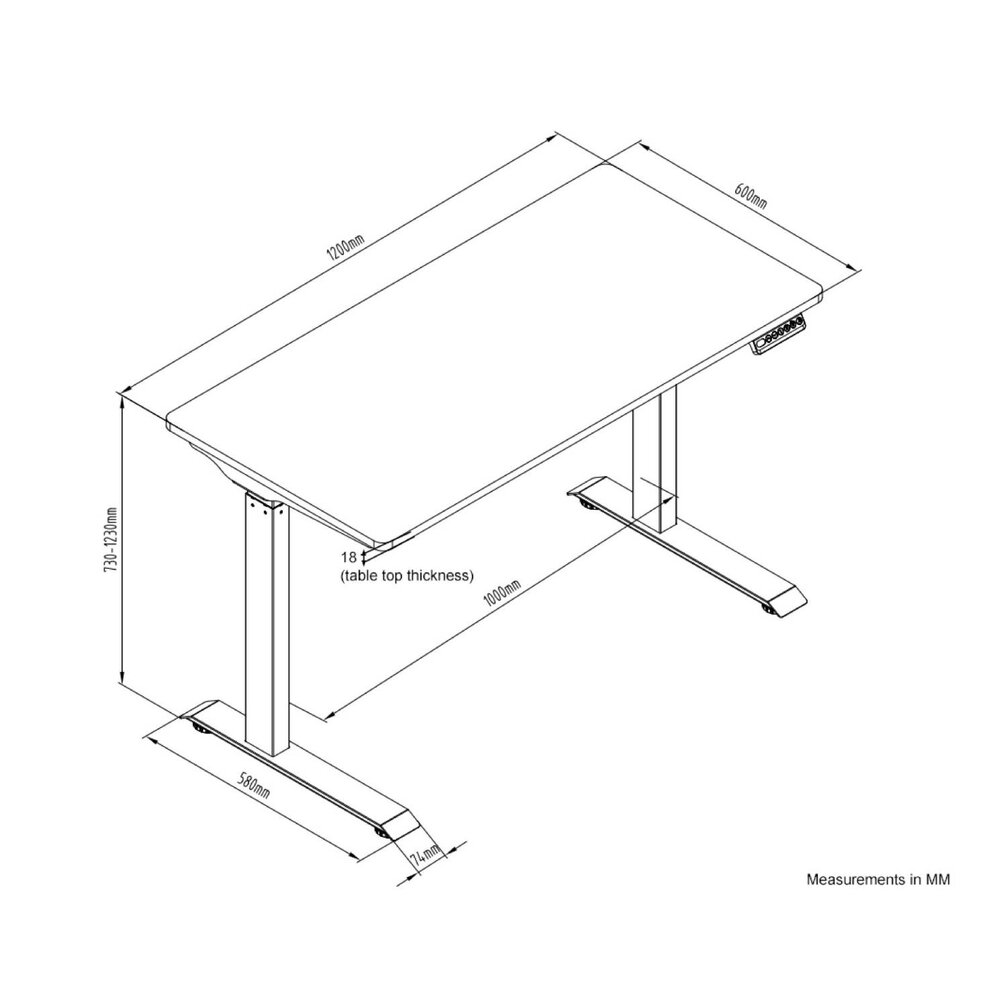 Mirra 2 + Elektrický výškovo nastaviteľný stôl GOYART